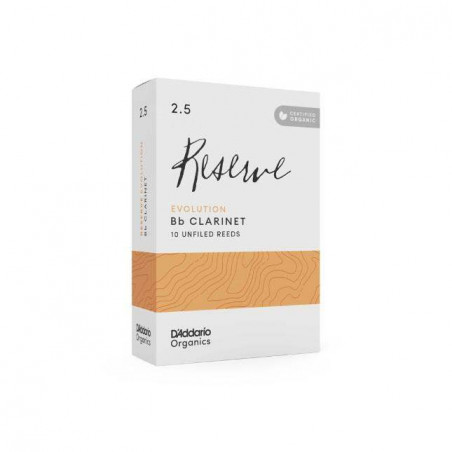 Caja de 10 cañas para Clarinete Sib d'Addario Organic Reserve Evolution dureza 4.0 ODCE1040. Caja de 10 cañas para Clarinete Sib d'Addario Organic Reserve Evolution dureza 4.0 ODCE1040.