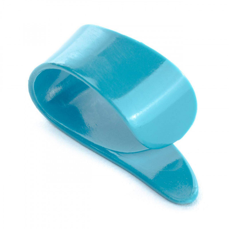 comprar Púa Dunlop HE-115 Dedal Herco Flex52 Medium Azul, Púa para el dedo pulgar, talla mediana, color azul.