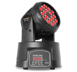 BeamZ MHL108MK3 Cabeza Móvil Wash 18x 3W RGB 11 canales DMX