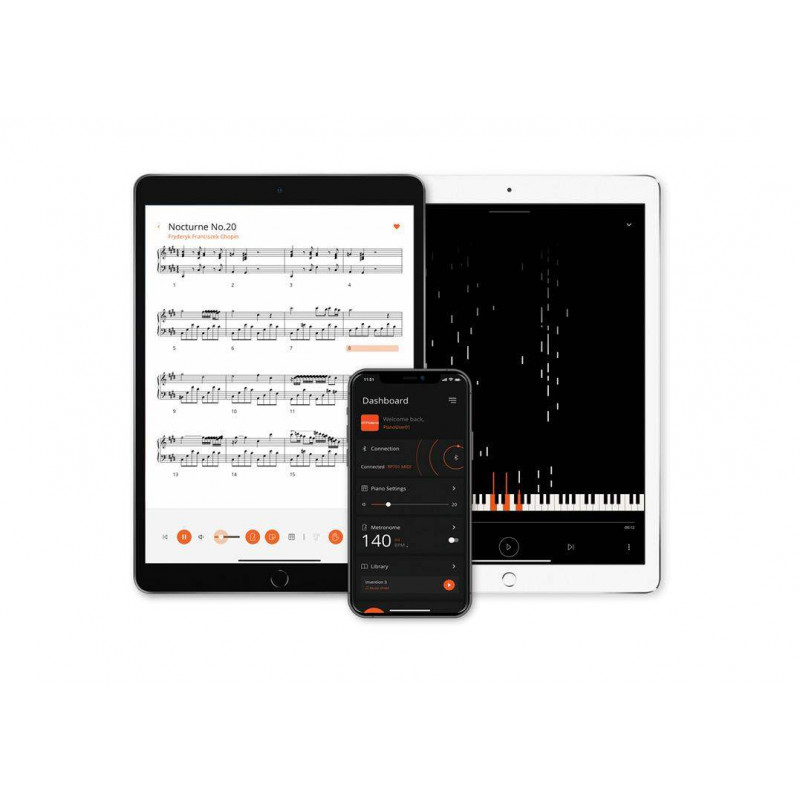 Roland GP-9M PW Blanco Pulido Piano Digital de Cola Premium