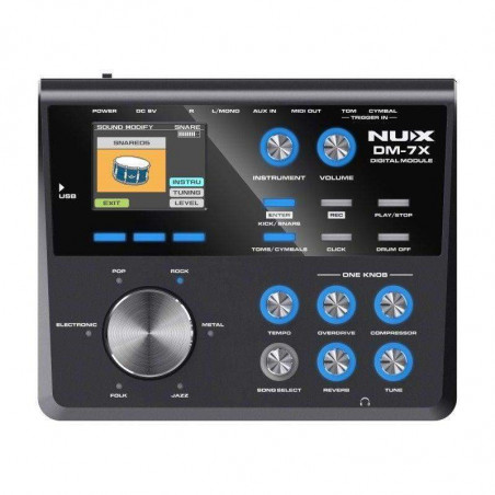 Batería Electrónica con parches MESH y Dual Triggering