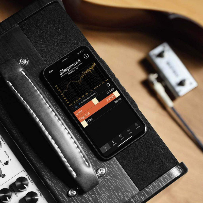 NUX AC-60 Stageman II Amplificador Guitarra Acústica 2 canales, guitarra,y micro con bluetooth, looper y caja de ritmos.