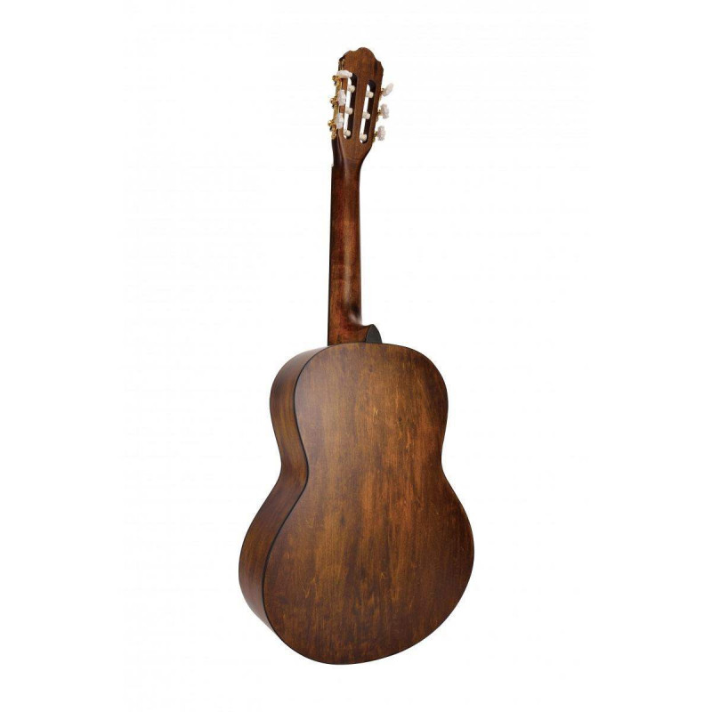 Guitarra clásica 3/4 con tapa de abeto macizo y roseta grabada