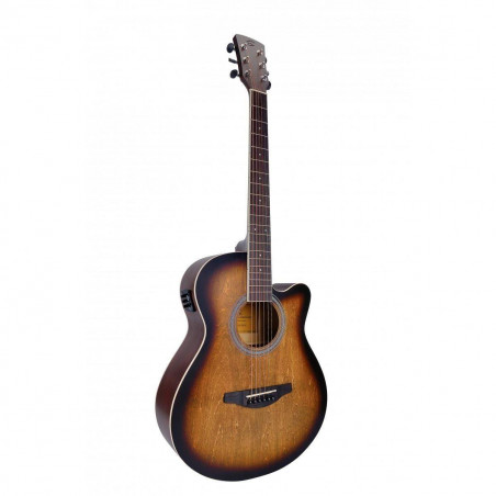 Guitarra acústica con cutaway y preamplificador Guitarra acústica con cutaway y preamplificador