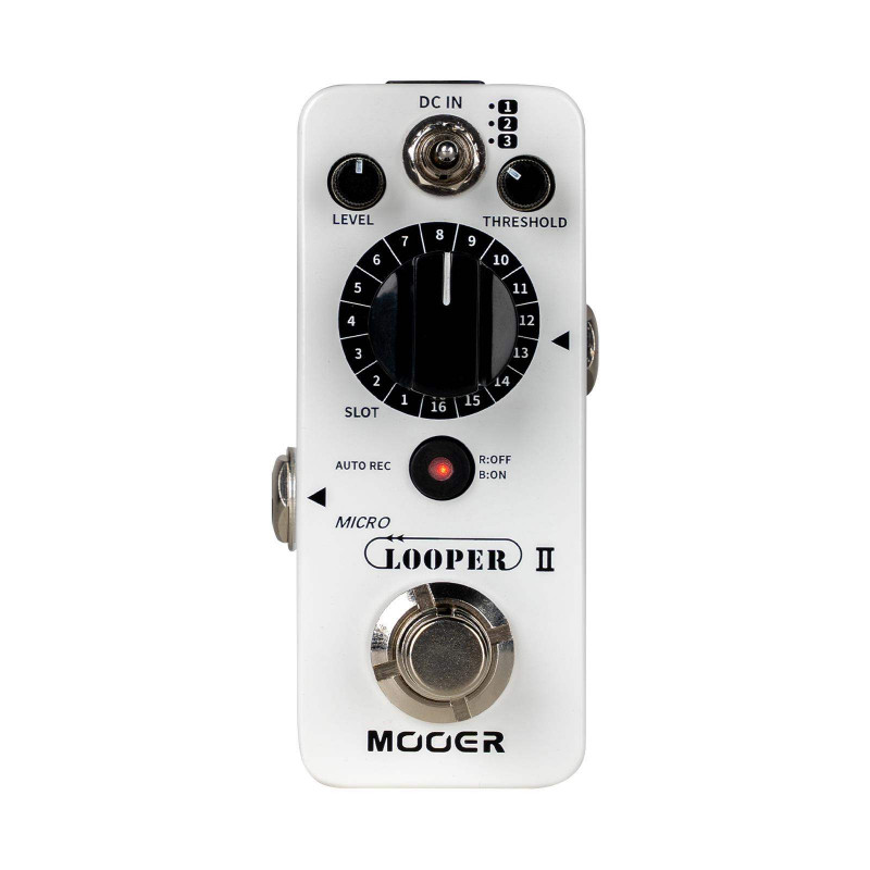 COMPRAR Pedal Looper MOOER MICRO LOOPER II , Pedal Micro Looper II con múltiples slots de almacenamiento.