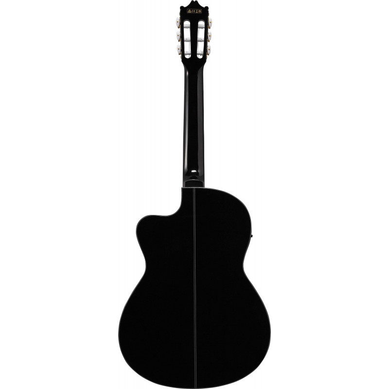 GA11CE-BK Guitarra Clásica Electrificada Negra 