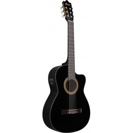 GA11CE-BK Guitarra Clásica Electrificada Negra 