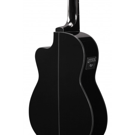 GA11CE-BK Guitarra Clásica Electrificada Negra 