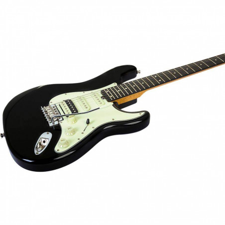 comprar Guitarra Eléctrica EKO AIRE V-NOS BLACK, Guitarra Eléctrica tipo Stratocaster en color negro.