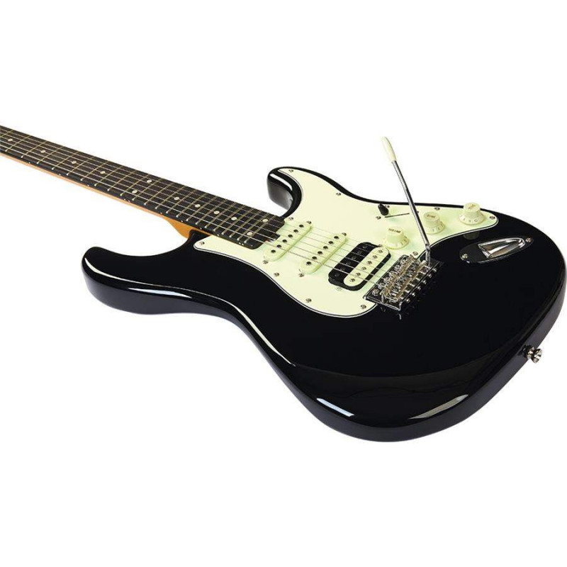 comprar Guitarra Eléctrica EKO AIRE V-NOS BLACK, Guitarra Eléctrica tipo Stratocaster en color negro.
