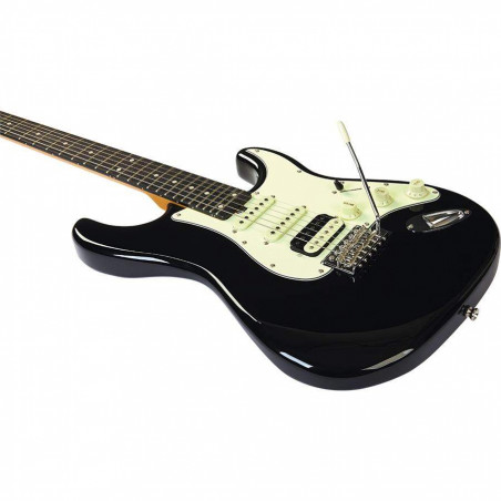 comprar Guitarra Eléctrica EKO AIRE V-NOS BLACK, Guitarra Eléctrica tipo Stratocaster en color negro.