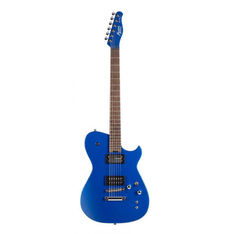 Comprar guitarra eléctrica Cort MBM-2H-SUS BBE modelo signature Matthew Bellamy con pastilla sustainiac y acabado azul.