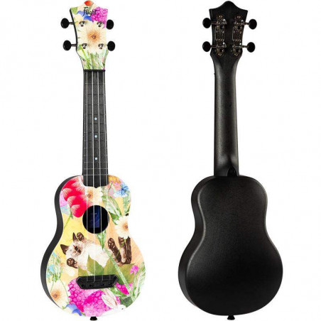 Flight UTS-42 Ukelele Soprano Ultra Travel Series Summer Cat