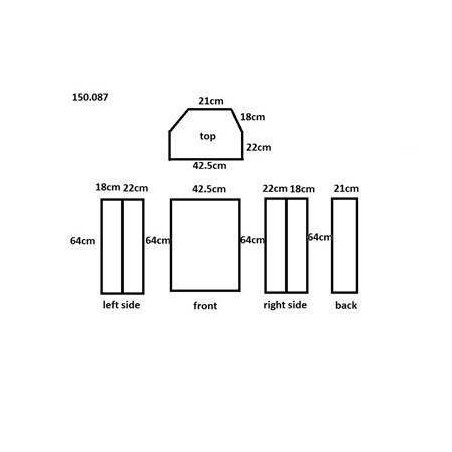 Comprar funda para bafle Vonyx SC15, diseñada para altavoces de 15" de la serie AP/VSA y SPJ