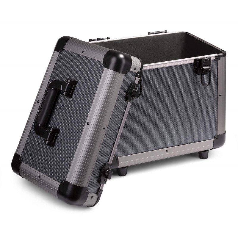 Comprar maleta para vinilos Power Dynamics RC80 color titanio con capacidad para 60 vinilos.