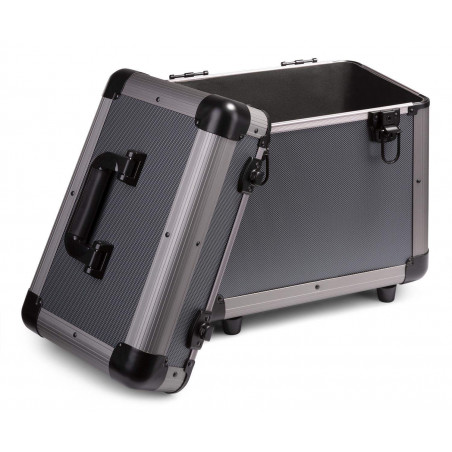 Comprar maleta para vinilos Power Dynamics RC80 color titanio con capacidad para 60 vinilos.