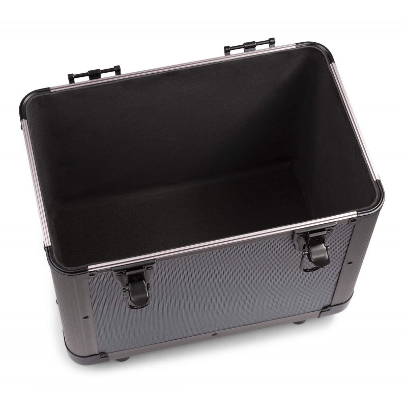 Comprar maleta para vinilos Power Dynamics RC80 color titanio con capacidad para 60 vinilos.