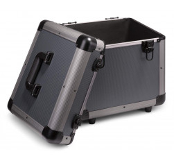 Comprar maleta para vinilos Power Dynamics RC100 titanium con capacidad para 80 vinilos. 2