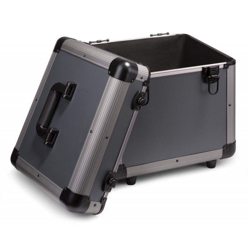 Comprar maleta para vinilos Power Dynamics RC100 titanium con capacidad para 80 vinilos.