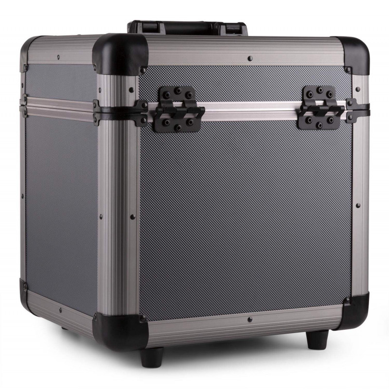 Comprar maleta para vinilos Power Dynamics RC100 titanium con capacidad para 80 vinilos.