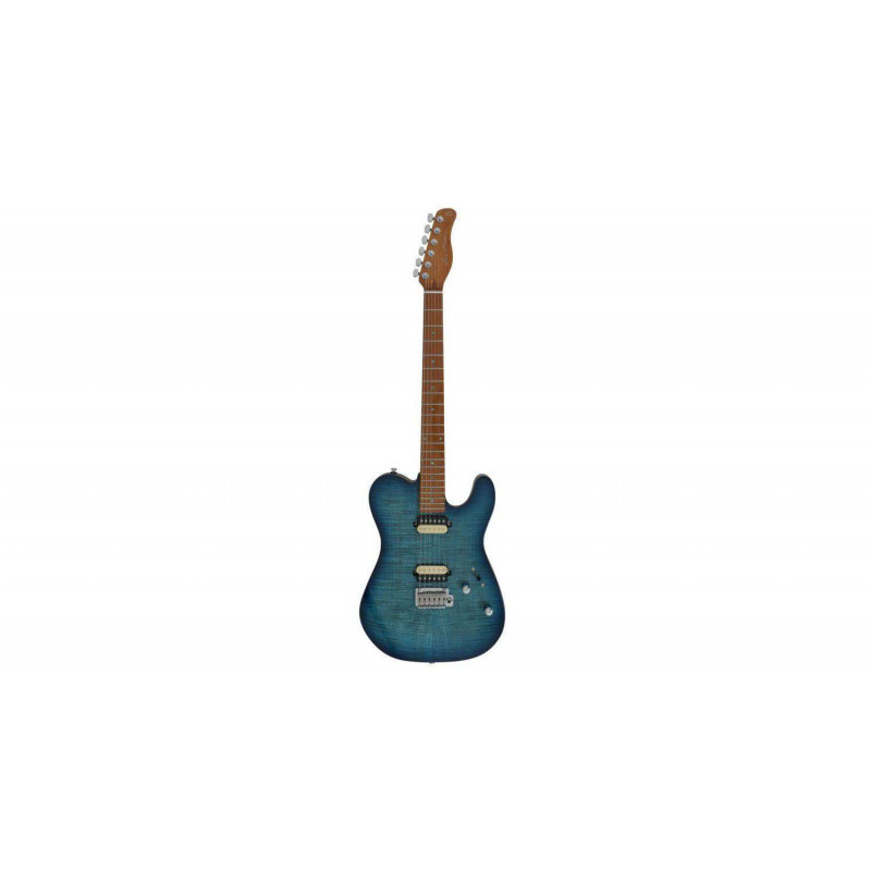 LARRY CARLTON T7 FM TBL TRANS BLUE Guitarra Eléctrica