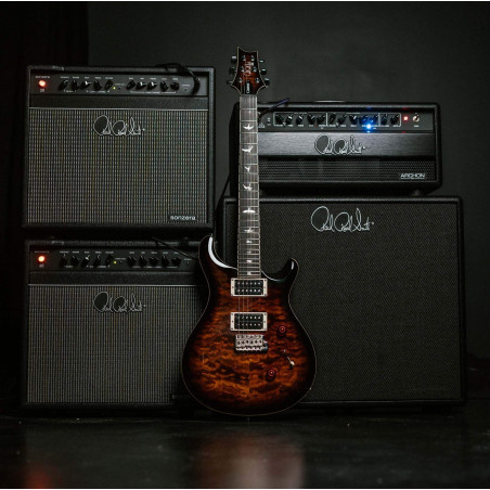 SE CUSTOM 24 QUILT BLACK GOLD SUNBURST Guitarra Eléctrica 