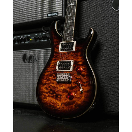 SE CUSTOM 24 QUILT BLACK GOLD SUNBURST Guitarra Eléctrica 