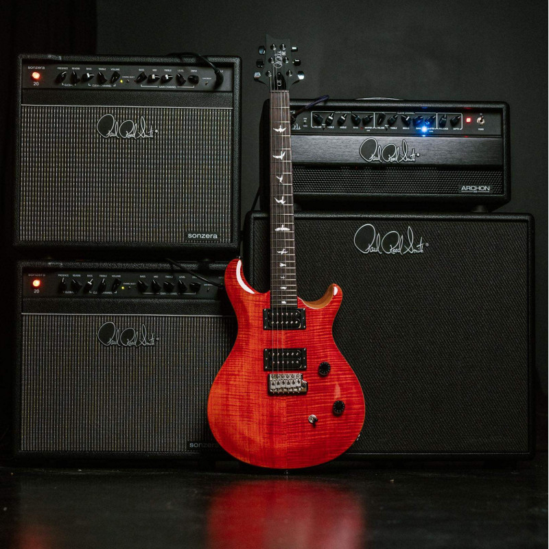 PRS SE CE24 Blood Orange Guitarra Eléctrica