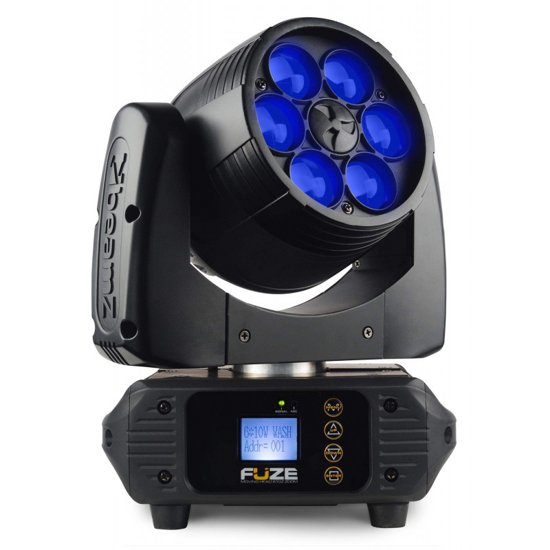 Beamz Fuze610Z Cabeza Movil Wash 6x 10W LED con Zoom