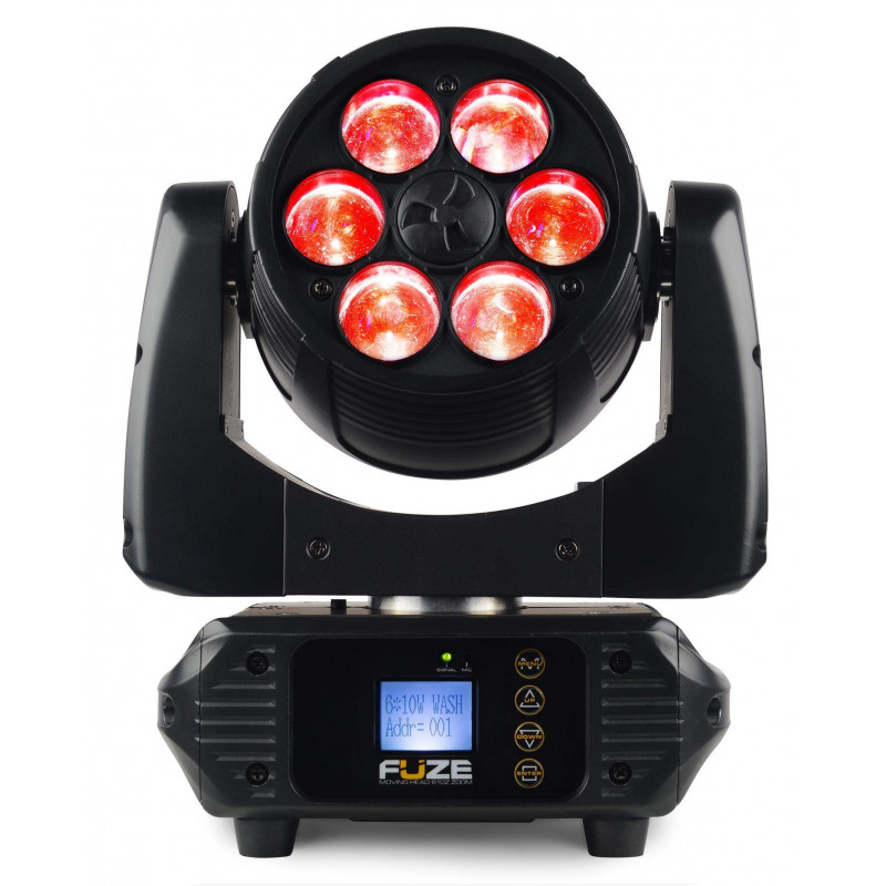 Beamz Fuze610Z Cabeza Movil Wash 6x 10W LED con Zoom