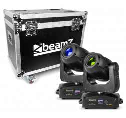 Beamz IGNITE180 Cabeza Movil Spot LED 2pcs en Flightcase 2