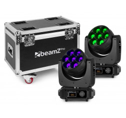 MHL740, Cabeza, Movil, LED, Zoom, 7x40W, 2 piezas en Flightcase, zoom