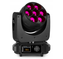 MHL740, Cabeza, Movil, LED, Zoom, 7x40W, 2 piezas en Flightcase, zoom 2