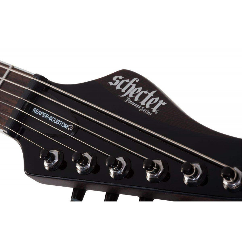 Schecter REAPER-6 CUSTOM GLOSS BLK Guitarra Eléctrica Strato Negra