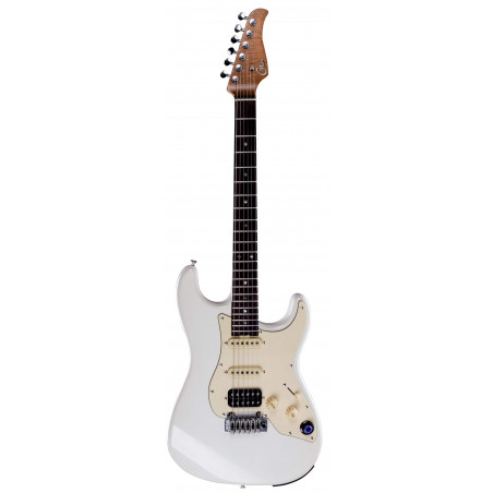comprar Guitarra eléctrica tipo strato con multiefectos y Bluetooth MOOER Effects P800 Olympic White.