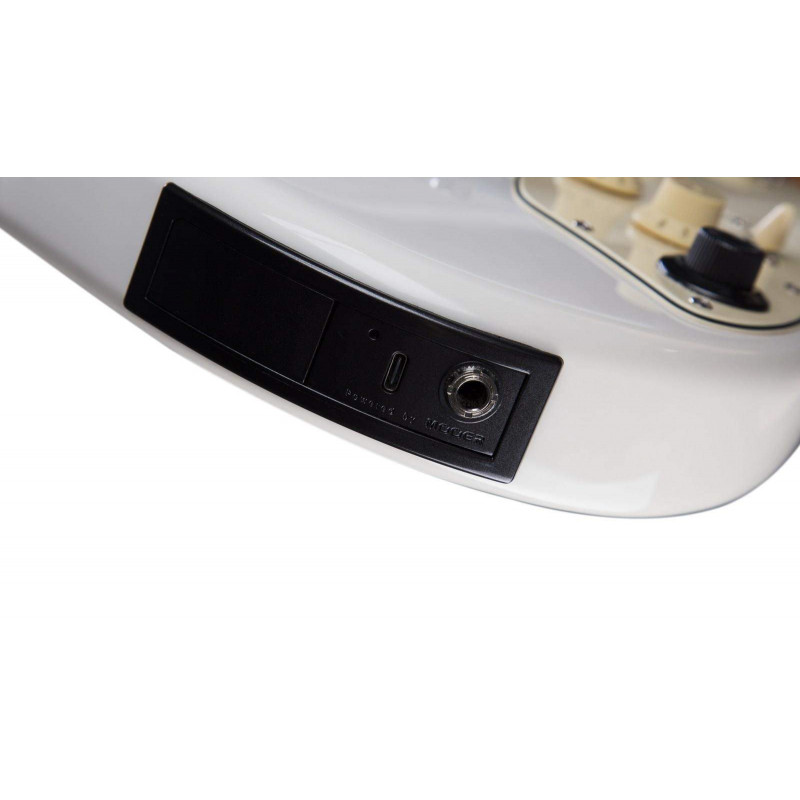 comprar Guitarra eléctrica tipo strato con multiefectos y Bluetooth MOOER Effects P800 Olympic White.