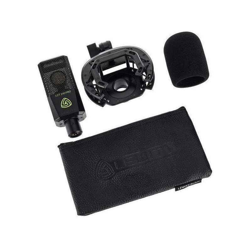 LEWIIT LCT 240 Pro Micrófono Condensador Cardiode para Estudio.