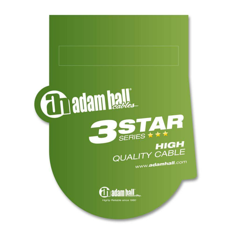 Cable de Instrumento de Jack 6,3 mm mono a Jack 6,3 mm mono de 3 m de distancia, calidad 3 estrellas