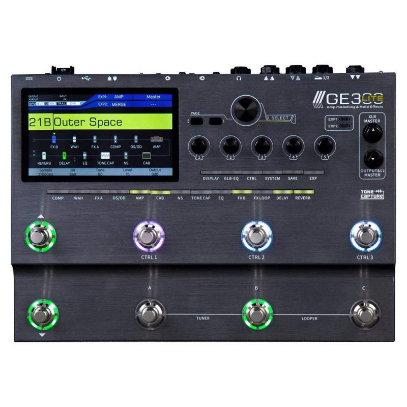 MOOER GE300 LITE Pedalera Multiefectos para guitarra