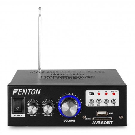 AV360BT Mini amplificador con BT/FM/SD/USB/MP3