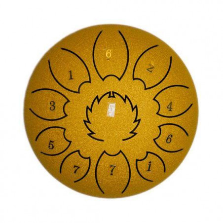 comprar Steel Tongue Drum F-ZONE STD1213N ORO, Steel Tongue Drum de 12" con 13 Notas, fabricado a mano, acabado dorado. comprar Steel Tongue Drum F-ZONE STD1213N ORO, Steel Tongue Drum de 12" con 13 Notas, fabricado a mano, acabado dorado.