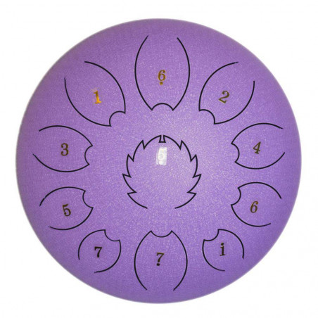 F-Zone STD1213N  Steel Tongue Drum 12" 13 Notas Purpura