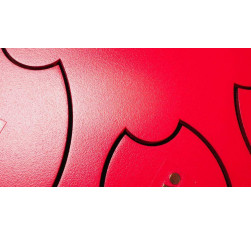 comprar Steel Tongue Drum F-ZONE STD1211N ROJO, Steel Tongue Drum de 12" con 11 Notas, fabricado a mano, acabado rojo. 2