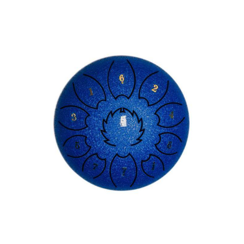 comprar Steel Tongue Drum F-ZONE STD1211N AZUL, Steel Tongue Drum de 12" con 11 Notas, fabricado a mano, acabado azul.