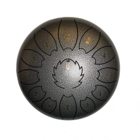 F-Zone STD1211N  Steel Tongue Drum 12" 11 Notas Gris Jaspeado F-Zone STD1211N  Steel Tongue Drum 12" 11 Notas Gris Jaspeado