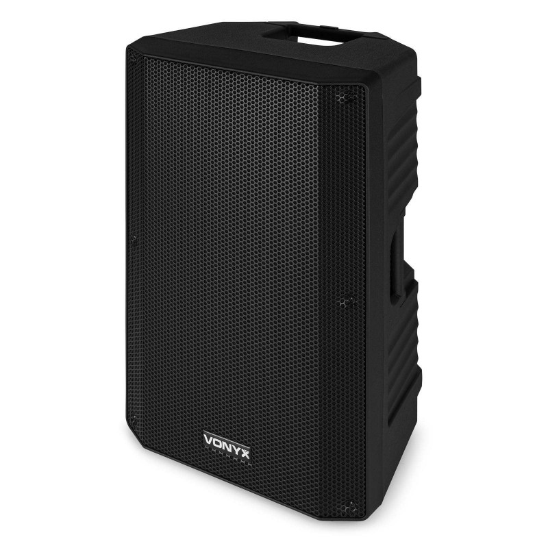 Vonyx VSA700 Sistema Sonido Portátil a Batería 15" con 2 Micros Inalámbricos