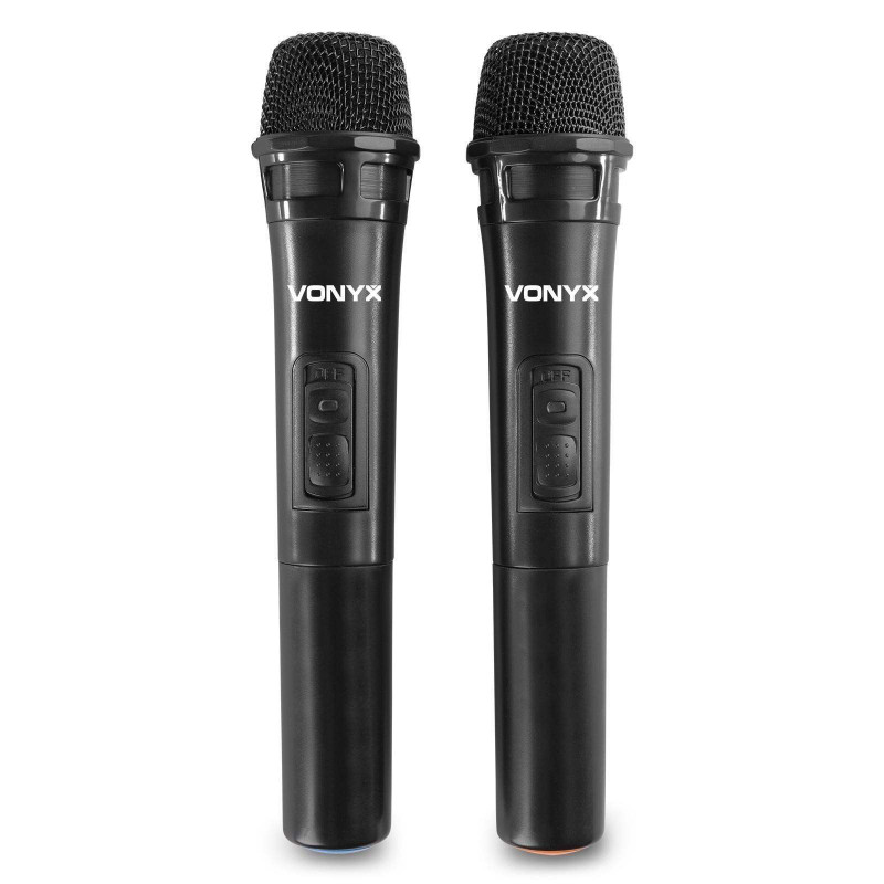 Vonyx  VSA500 Sistema Sonido Portátil 12" con 2 Micros Inalámbricos