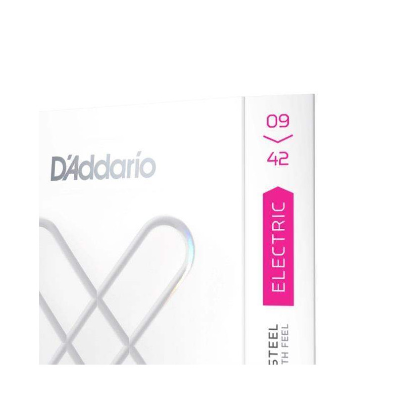 comprar juego de cuerdas para guitarra eléctrica D'addario XSE0942 recubiertas XS Nickel, calibre superfino, 09-42.