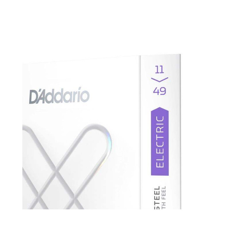 compra juego de cuerdas para guitarra eléctrica D'addario XSE1149 recubiertas XS Nickel, calibre medio, 11-49.