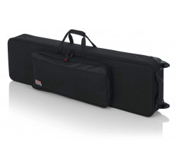 GATOR GK-76 Slim ,Maleta ligera de nylon reforzado para transporte teclados de 76 teclas, acolchada, con ruedas.